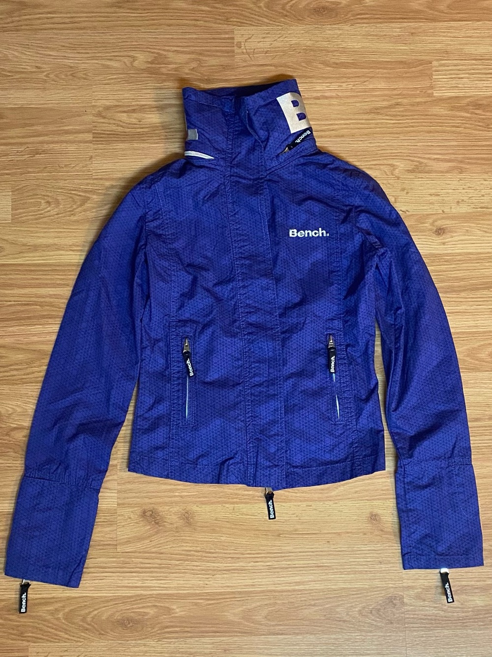 Brand New - Bench Women's Royal Blue Packable Windbreaker Jacket
